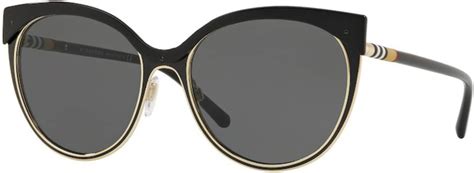 burberry sonnenbrille be3096|Burberry Women's BE3096 Sunglasses Black/Light Gold/Grey .